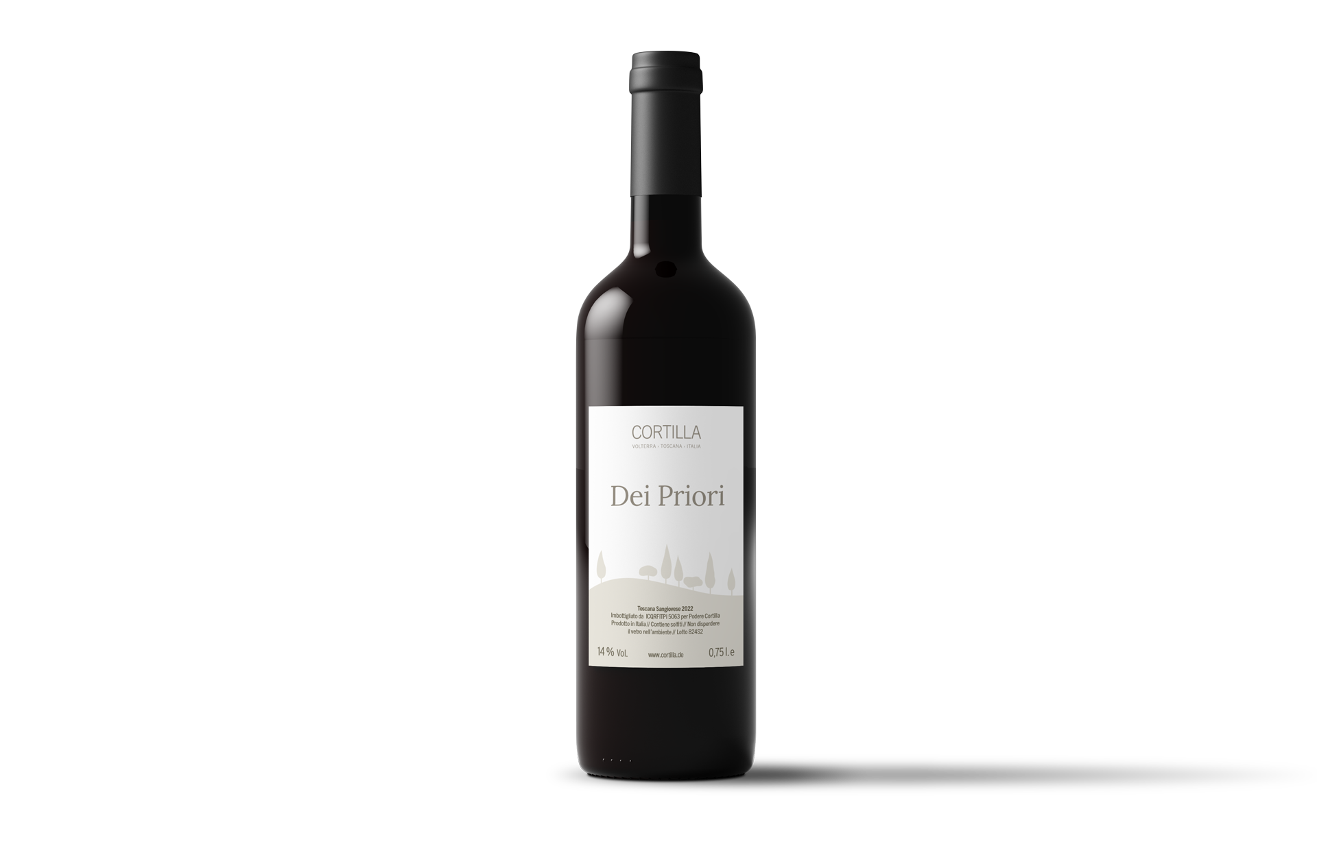 rotwein-dei-priori Sangiovese red wine, refined with Cabernet and Merlot