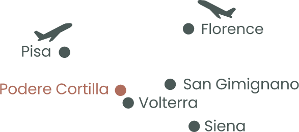 Holiday resort nearby Volterra, Pisa, Florenz, San Gimignano, Siena